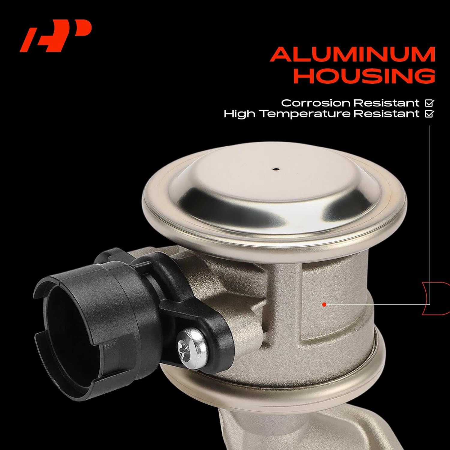 A-Premium Secondary Air Injection Check Valve Compatible with BMW E39 Series 530i 2001-2003 3.0L, 528i 1999-2000 2.8L, 525i 2001-2003 2.5L, Air Pump Check Control Valve with Gasket