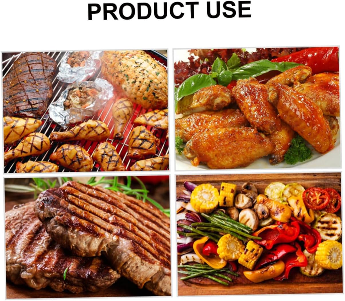 Cabilock Detachable Handle Bbq Roasting Pan Stainless Steel Flat Grill Tray for Outdoor Grilling and Cooking Meat Vegetables Seafood Easy to Clean Portable Barbecue Plate