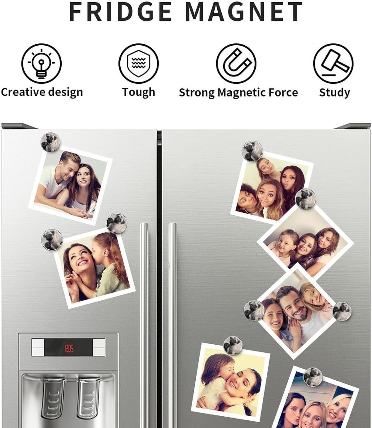 Cute Pet Pug Fridge Magnets Refrigerator Magnets image 5