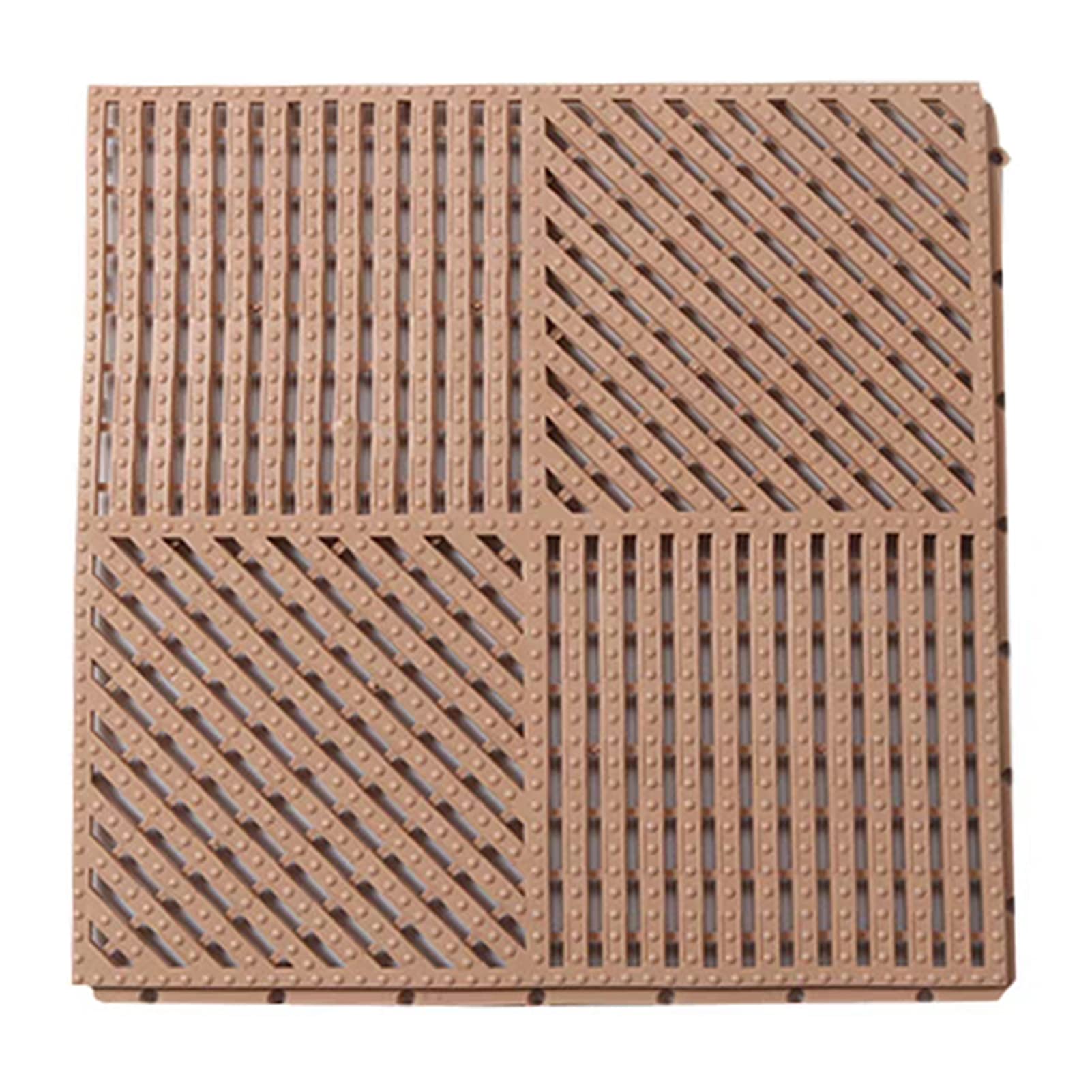 6 sztuk modułowych podkładek 11,8 x 11,8 cala, antypoślizgowa mata podłogowa z płytek drenażowych do basenu, kuchni, prysznica, sauny, ogrodu, garażu i innych mokrych pomieszczeń, grubość 10