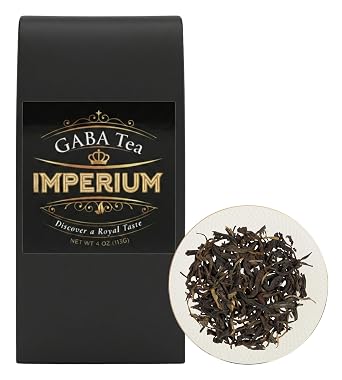 IMPERIUM GABA Loose Leaf Green Tea 4 oz, Premium Hand-Picked Tea Leaves, Brews Up to 100 Cups, Natural Beverage for Everyday Tea Rituals, Smooth Mellow Flavor, Rich Tea Aroma, Refined Finish