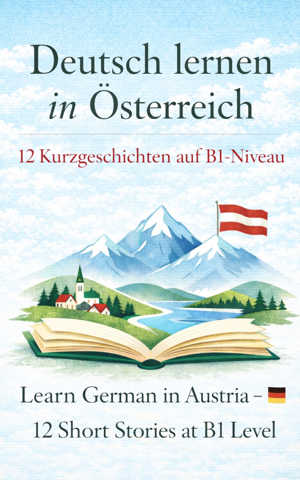 Deutsch lernen in Österreich: 12 Kurzgeschichten auf B1-Niveau mit Grammatik, Wortschatz und Übungen