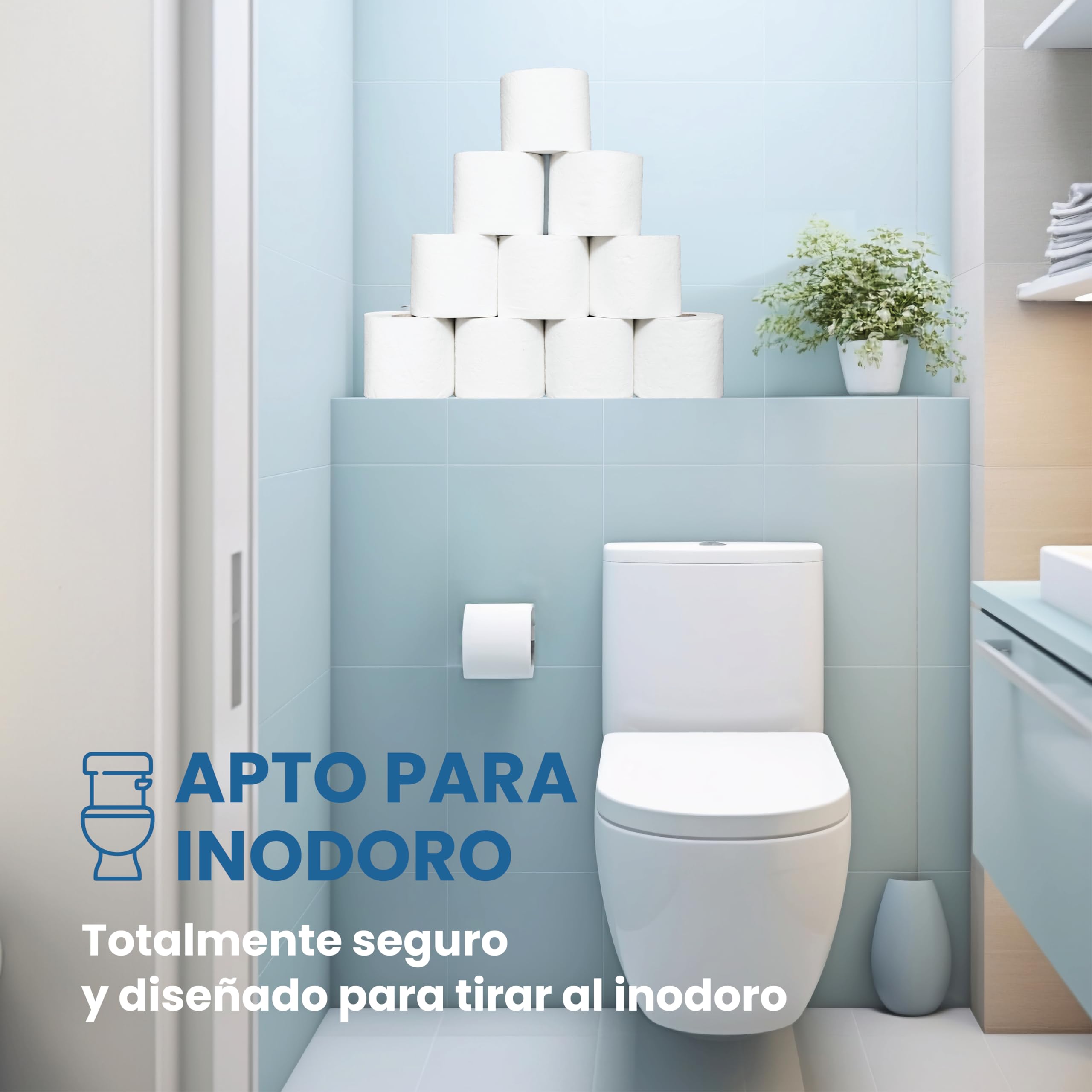 Papel Higiénico Extra Suave, 216 Rollos, 2 Capas | Más de 160 Hojas por Rollo, Sin Perfumes, 100% Celulosa Certificado Ecolabel