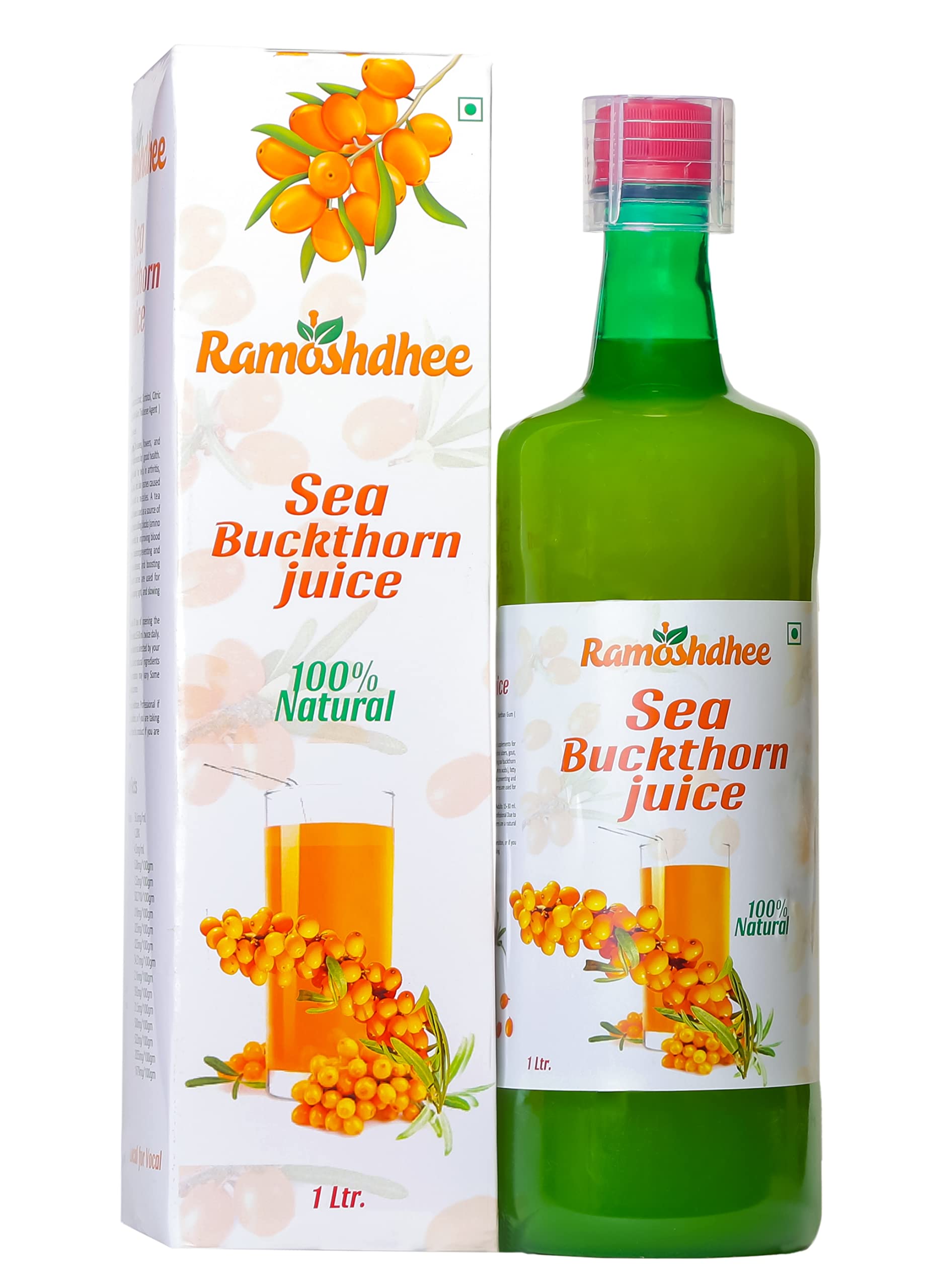 Ramoshdhee Sea Buckthorn Juice For Immunity Booster Health Supplement Juice (Super Anti-oxidants) (1 ltr)