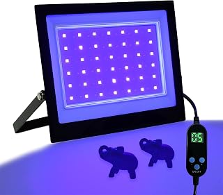 3D Printer UV Resin Curing Light with Timer 365nm & 395nm | 42 LEDs Dual Band Fast UV Lamp for SLA DLP LCD 3D Printer,Solidify Photosensitive Resin DIY Curing Enclosure Crafts,Large