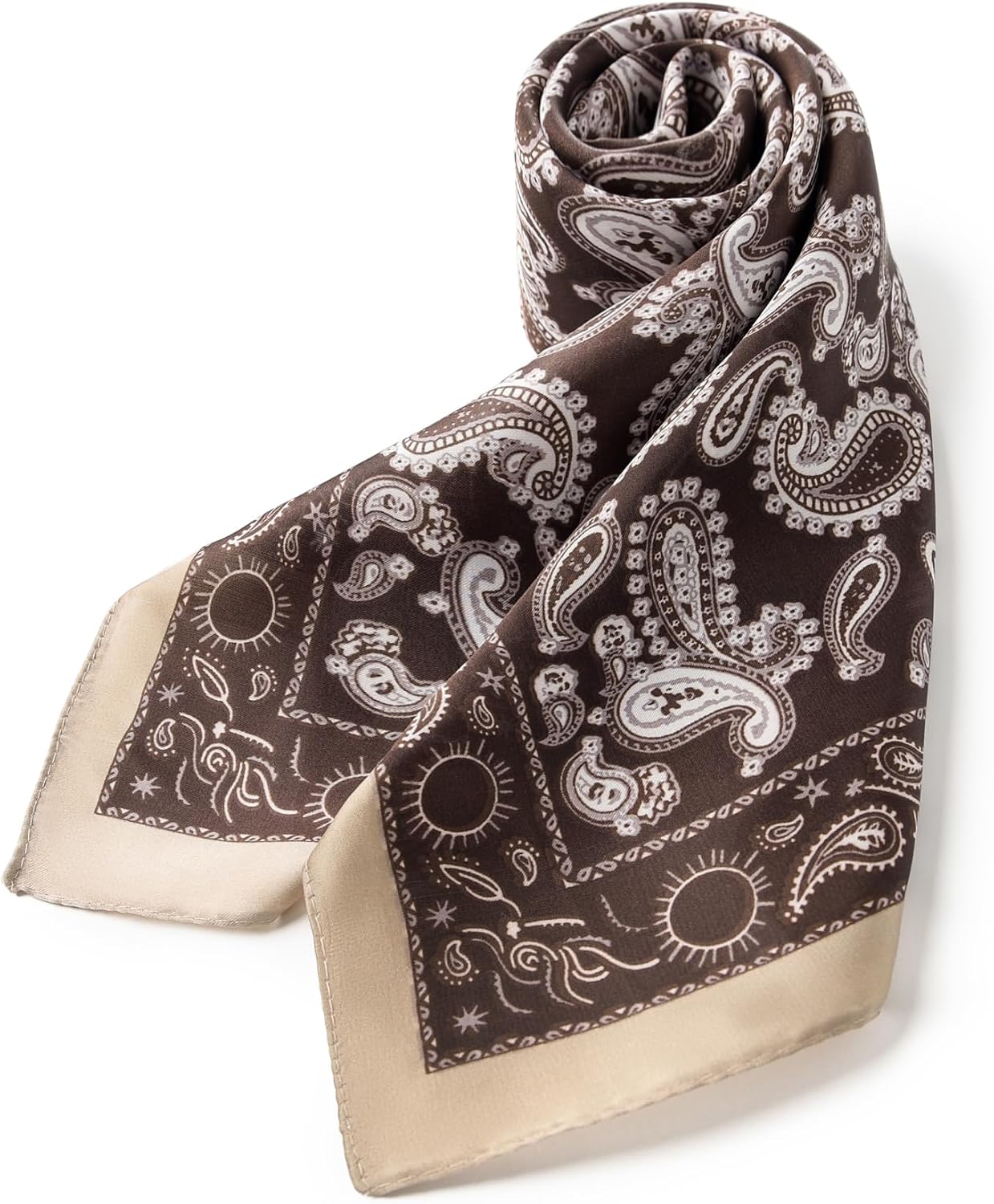 Men's Geometric Print Scarf, Western Cowboy Style, Versatile Headwear and Neckwear, With Gift Packed