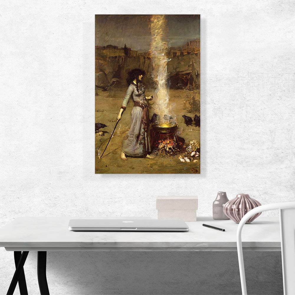 Amazon.com: ARTCANVAS Magic Circle 1886 Canvas Art Print Stretched