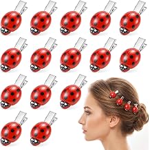 15 Pcs Ladybug Hair Clips Fun Animal Cute Hair Clips LadyBug Hairs Barrette