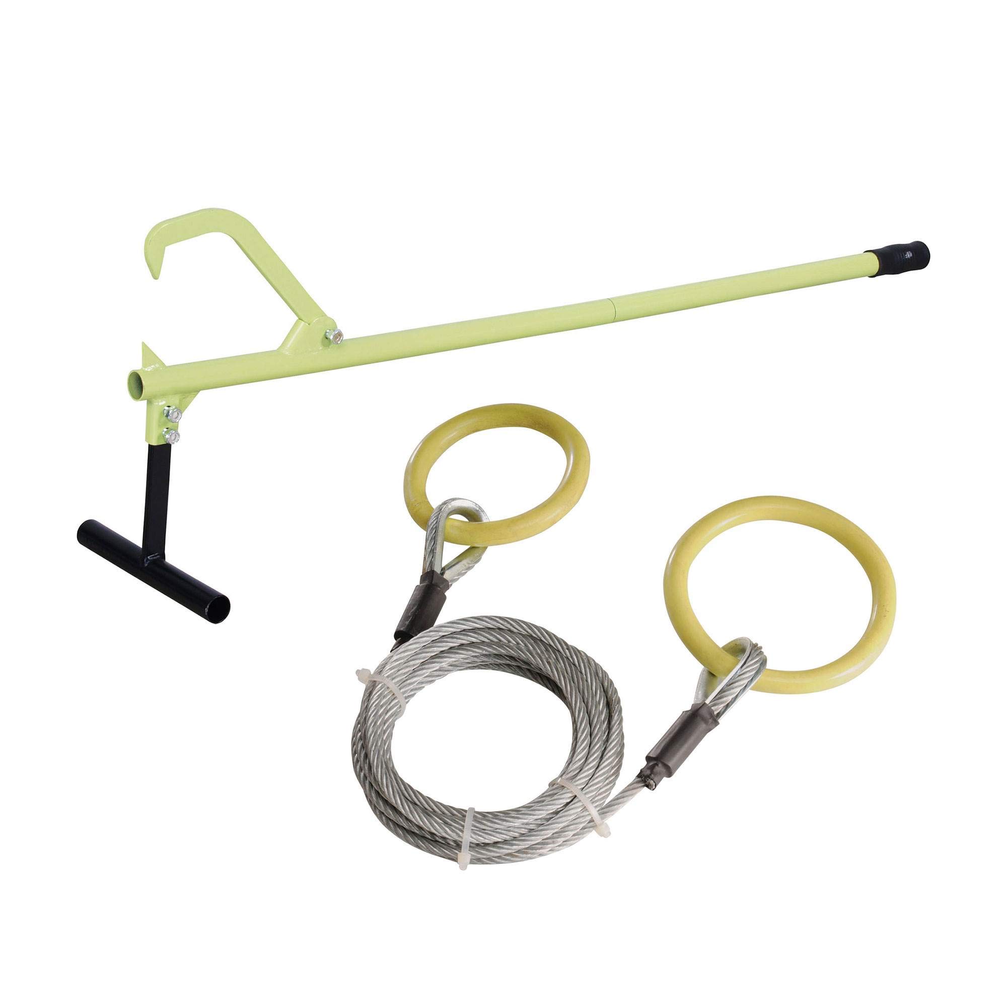 Timber Tuff Yard Lumber Log Cutting Timberjack Tool & Choker Cable w/Tow Rings