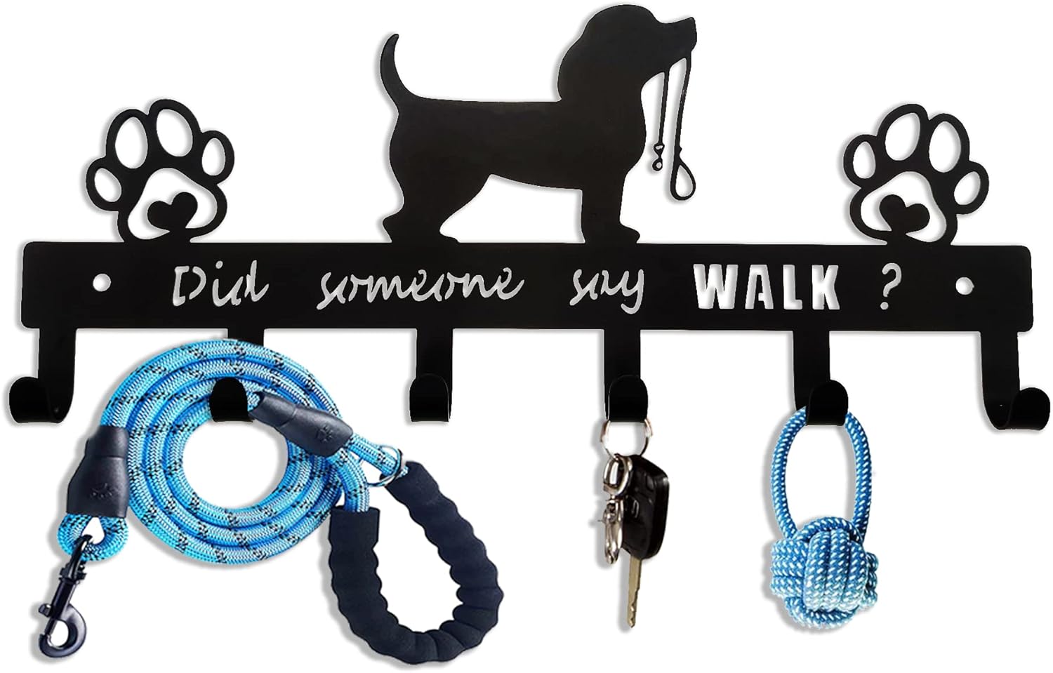 Dog Leash Holder for Wall, Dog Stuff Storage Organizer and