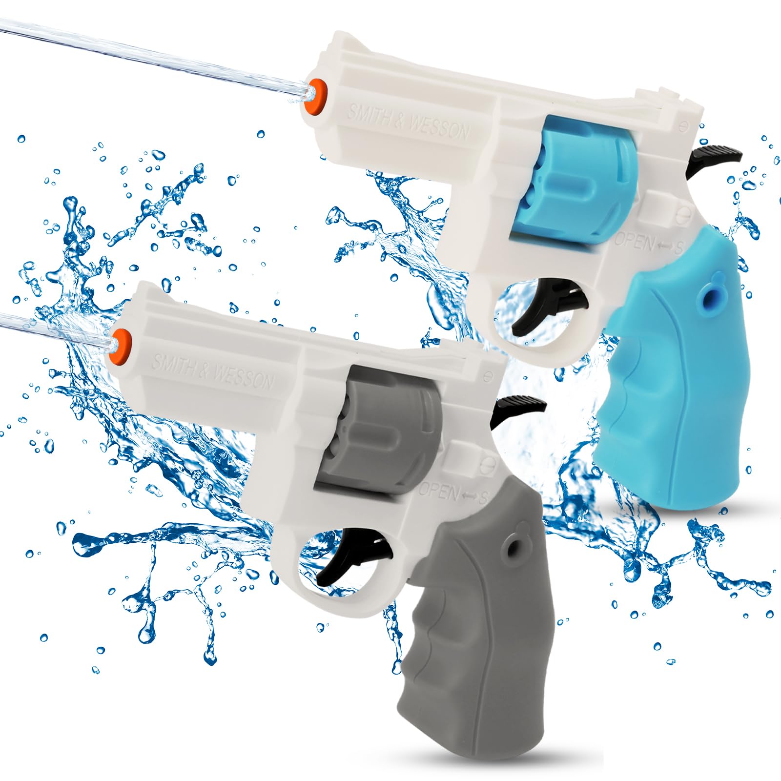 2 Pack Water Gun for Kids - Squirt Guns Water Blaster Soaker Water Pistol Toys for Toddlers Child Boys Girls, Ideal Summer Gifts for Swimming Pool Beach Party Outdoor Water Fighting Toy