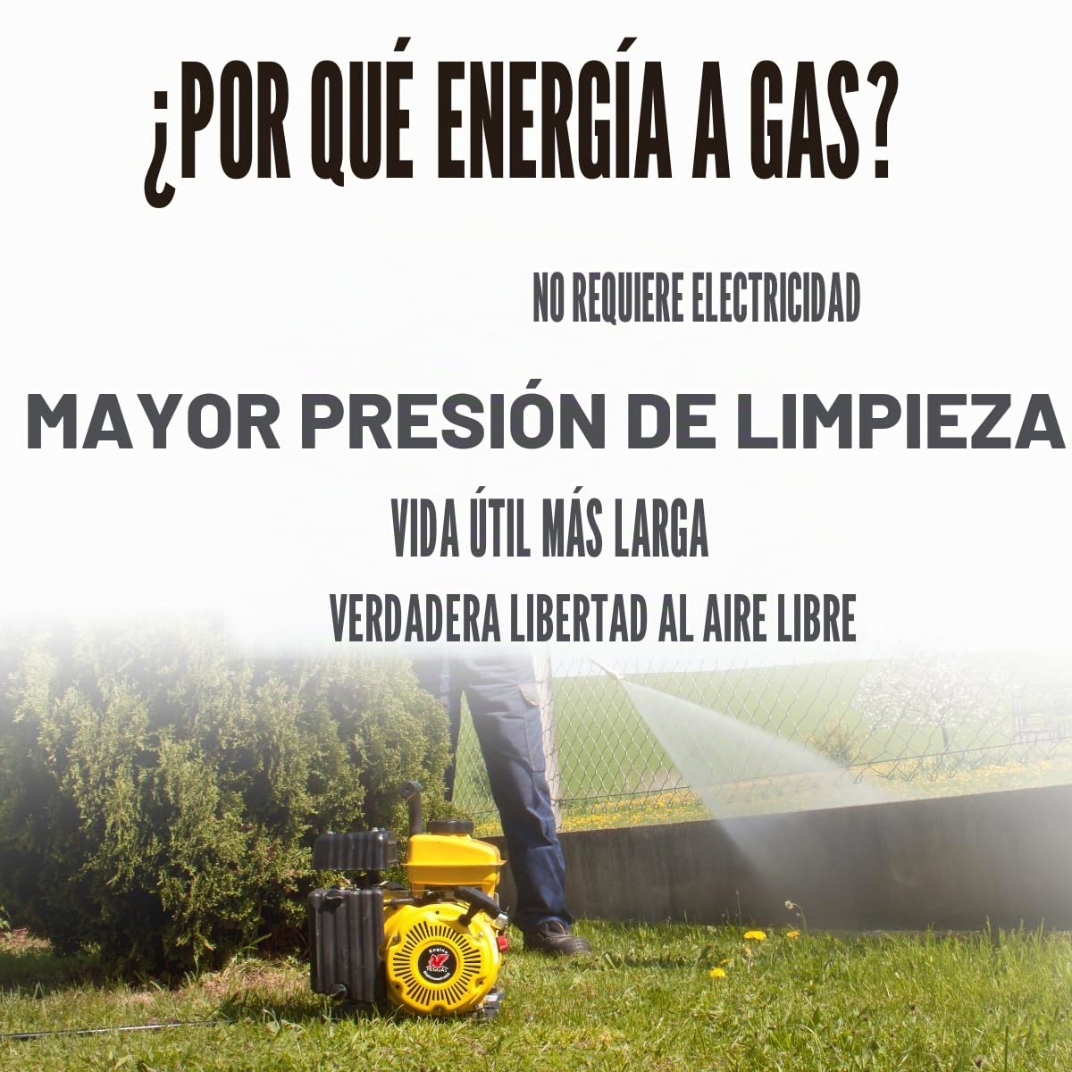 ✦ Hidrolimpiadora de Motor de Gasolina 3000 PSI ✦ 196cc con Potencia de Alta presión Jet Hidrolimpiadora Profesional W3000HG portátil Limpiadora para Autos y Patios