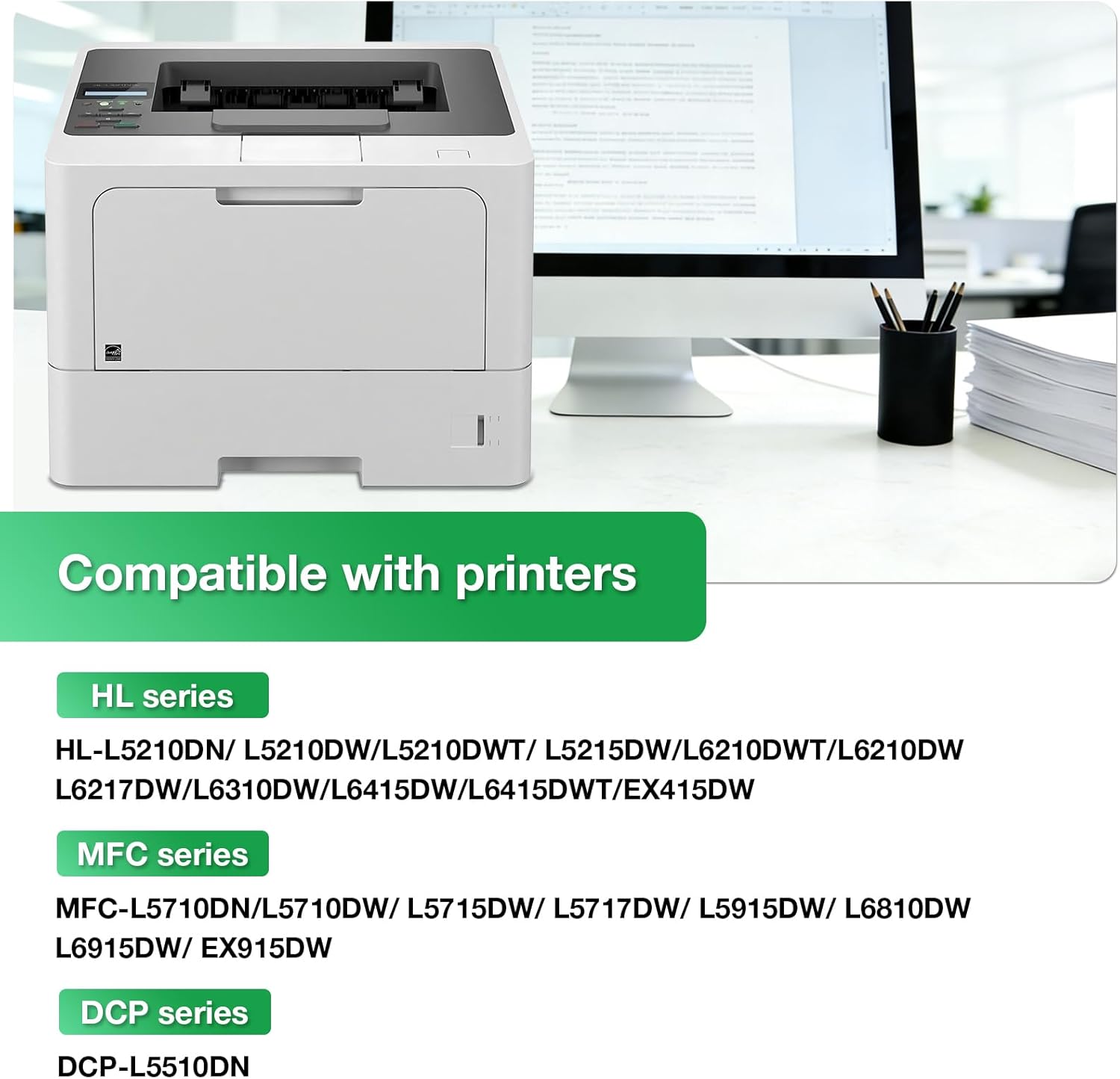 TN920XL TN920 Toner Cartridge Replacement for Brother HL-L6210DW HL-L5210DW HL-L6210DWT MFC-L6810DW HL-L5210DN Printer 2 Pack