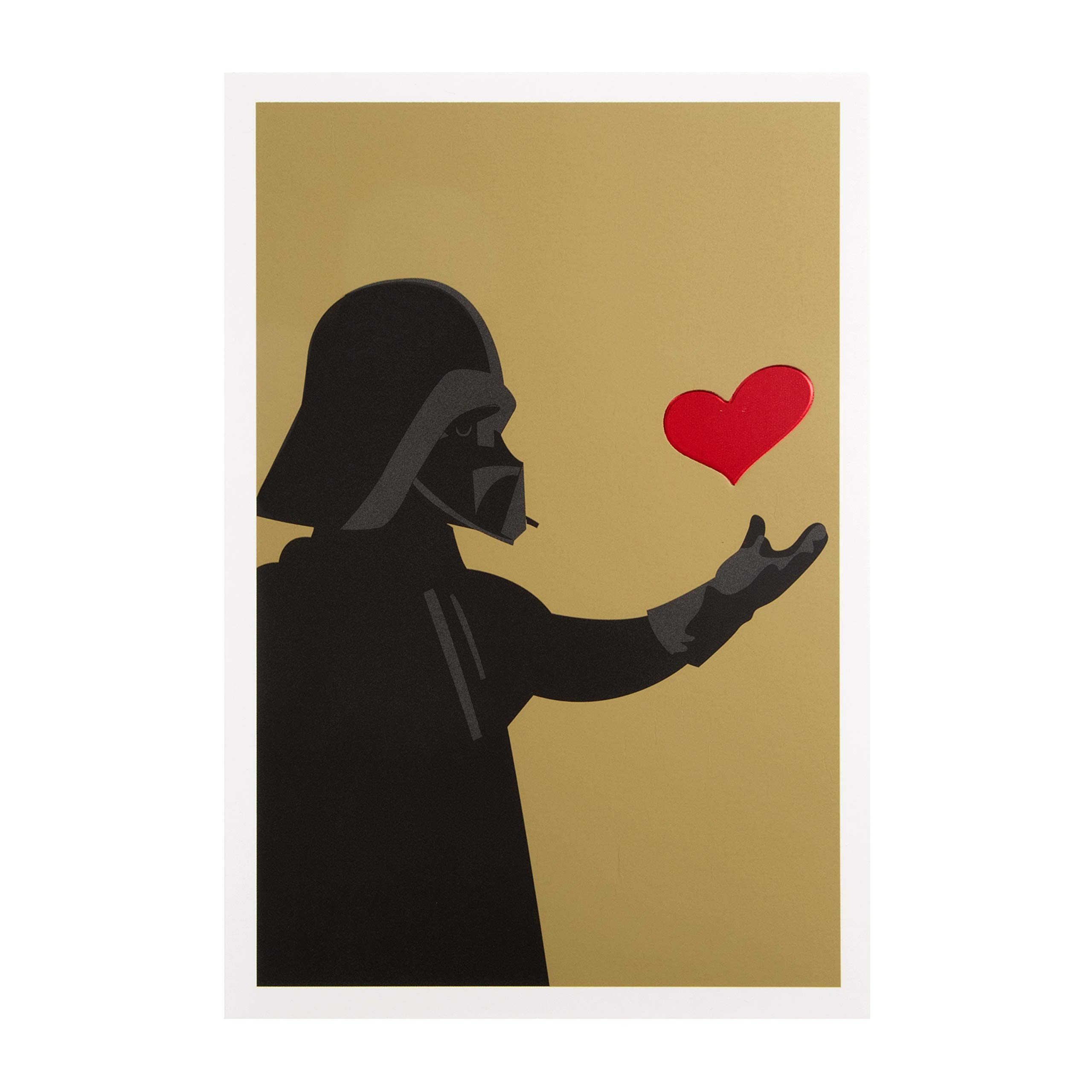 HallmarkValentines Card, Valentines Day Card, Star Wars Darth Vader & Heart Design, Black, RedThe Forest Stewardship Council