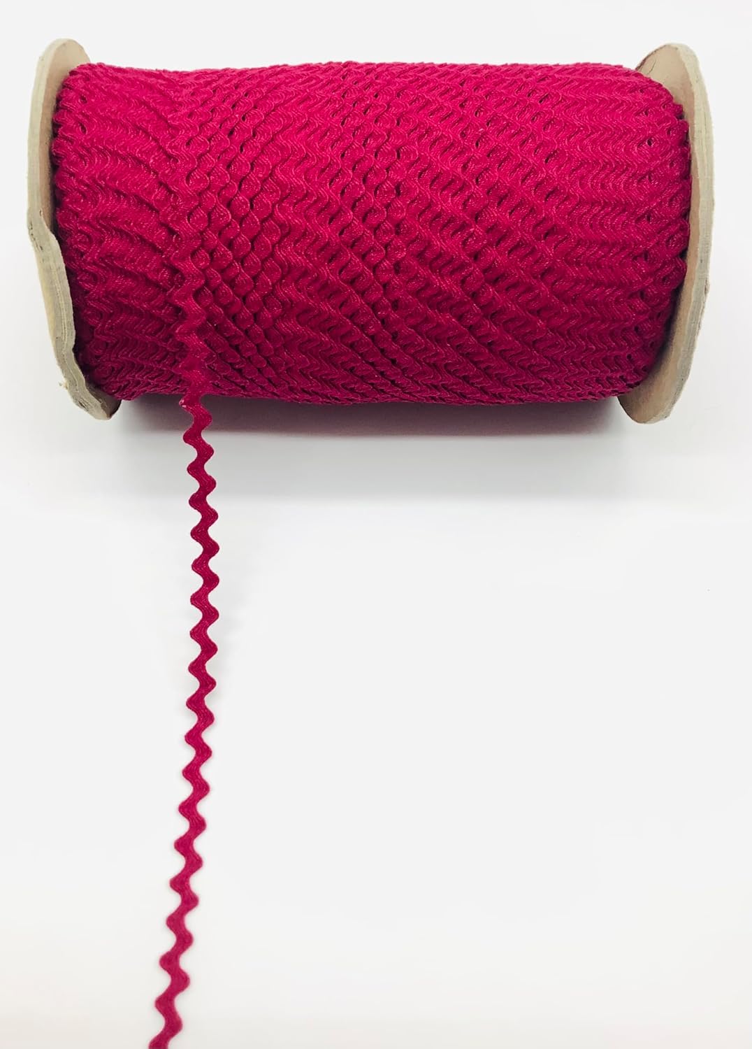 Cranberry 5/16" (8 mm) 100% Cotton RIC Rac - 25 Yards - Colorfast Sewing Trim for Crafts, Apparel, and Decor - Ideal for Clothing, Quilting, Hair Bows, DIY Crafts