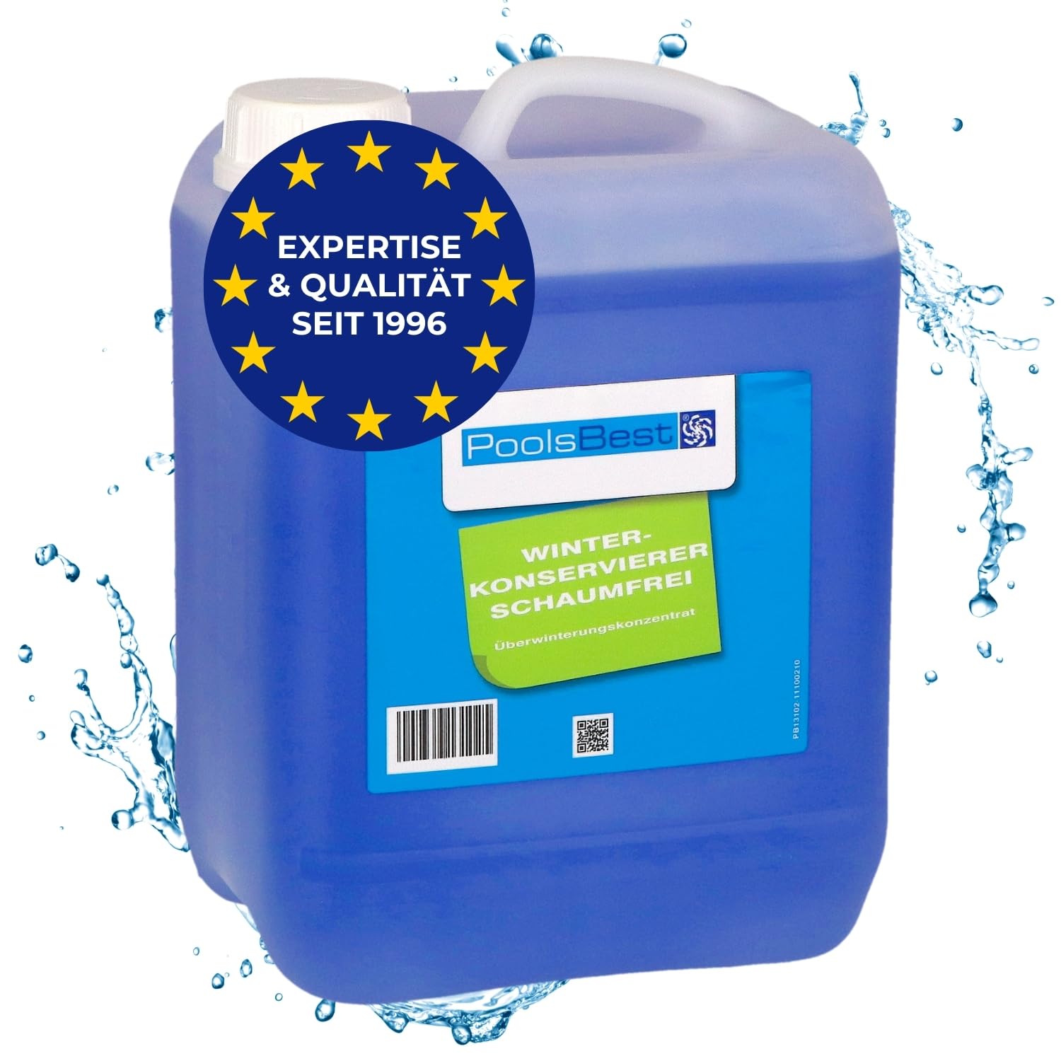 PoolsBest Pool Überwinterungskonzentrat 5L I hochkonzentriertes Wintermittel für Pools I schaumfreies Überwinterungsmittel I ideal zum Winterfest-Machen von Poolwasser I Pool Überwinterung