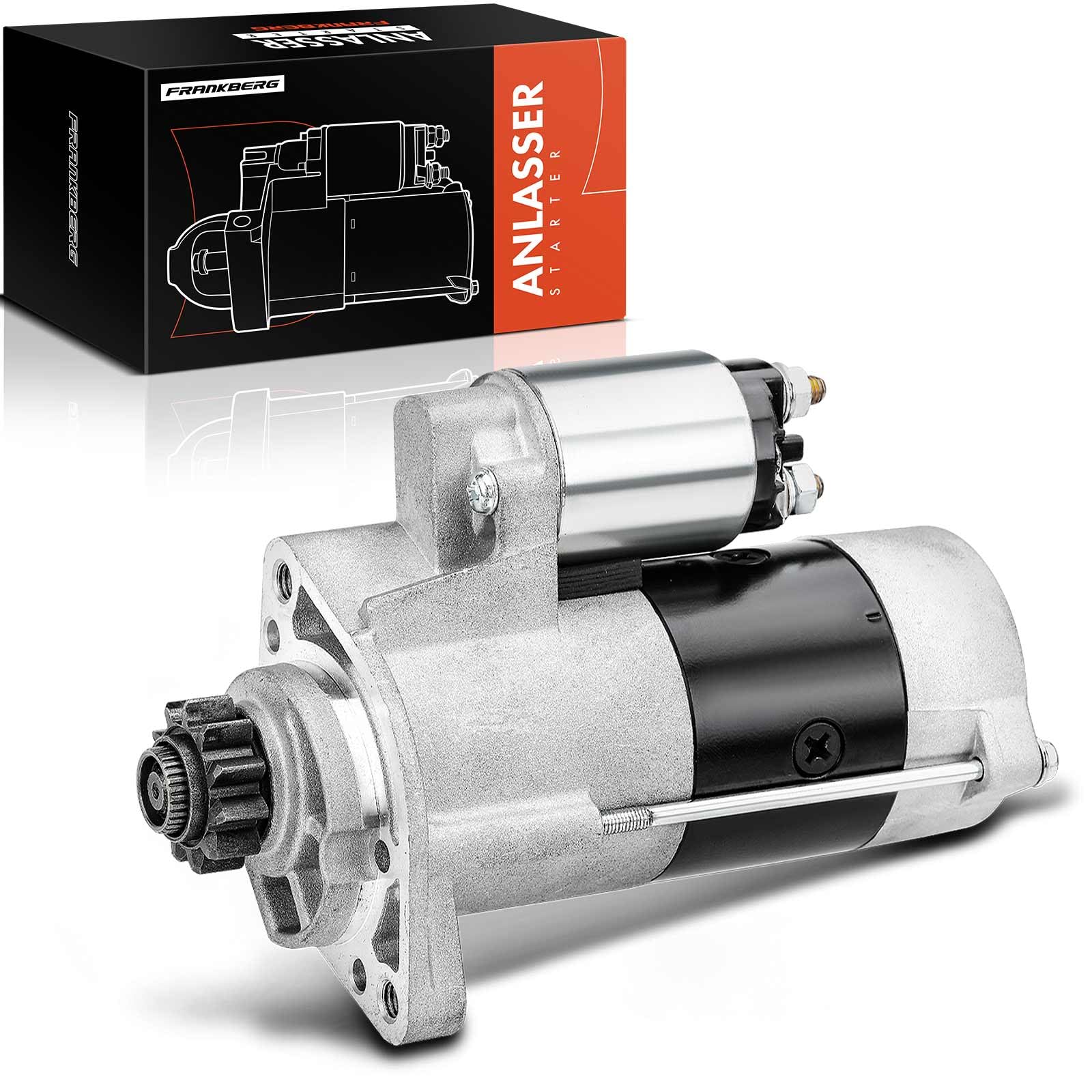 Frankberg Motorino di avviamento 2 kW 12 V 11 denti M008T76071 | Compatibile con: Cabstar F24M F24W, NP300 Navara pianale/telaio D40, Pathfinder III R51, NP300 Navara D40