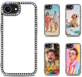 Sublimation Blank Case Compatible for iPhone 16E | 5 Piece,Soft Clear TPU,Heat Press Printable DIY Customized Phone Cover