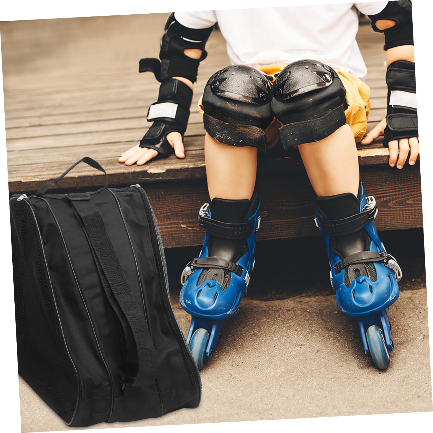 Pochette de Rangement pour Patins à Glace et Chaussures à Roulettes 2
