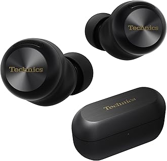 Reference Class Hi-Fi Wireless Earbuds, Dolby Atmos, Head Tracking, Adaptive Noise Cancelling, 3 Device Multipoint, 10-hr Battery, Wireless Charging, in Ear Headphones - EAH-AZ100-K (Black)