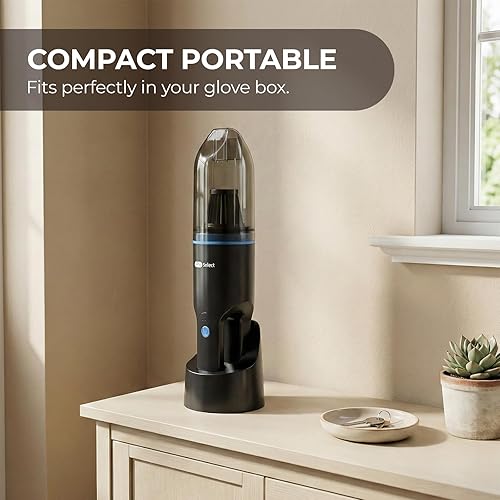 Miniatura 8 de Apical Life Aspiradora de mano inalámbrica, motor sin escobillas de 10000 Pa, aspiradora de coche de succión fuerte, 1.6 libras, mini aspiradora