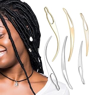 6Pcs Interlocking Tool for Locs, Oustdanding Sisterlock Retighten Tool, Excellent Dreadlock Crochet Needle for Maintaining Real Dread Loc, Dreadlock Tool for Hair, 3 Type
