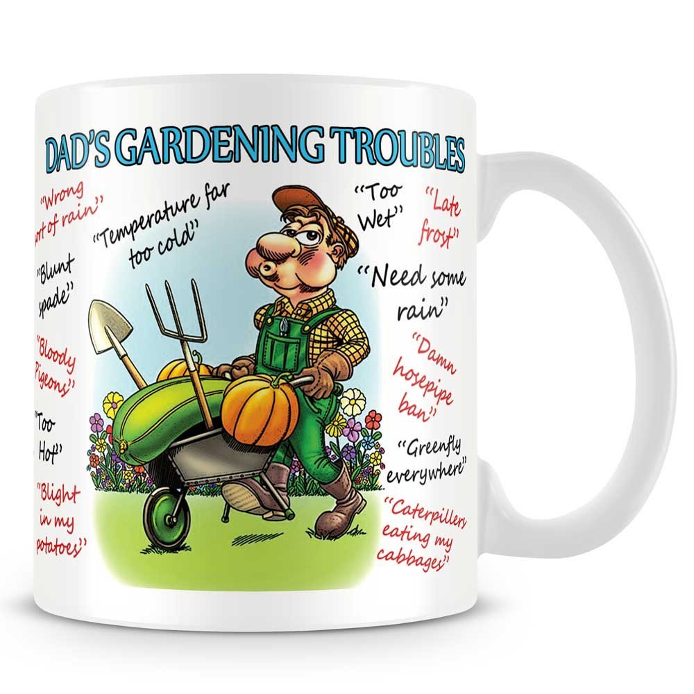 Personalised4u Dads Gardening Excuses Funny Ceramic Coffee Mug – (Dads)