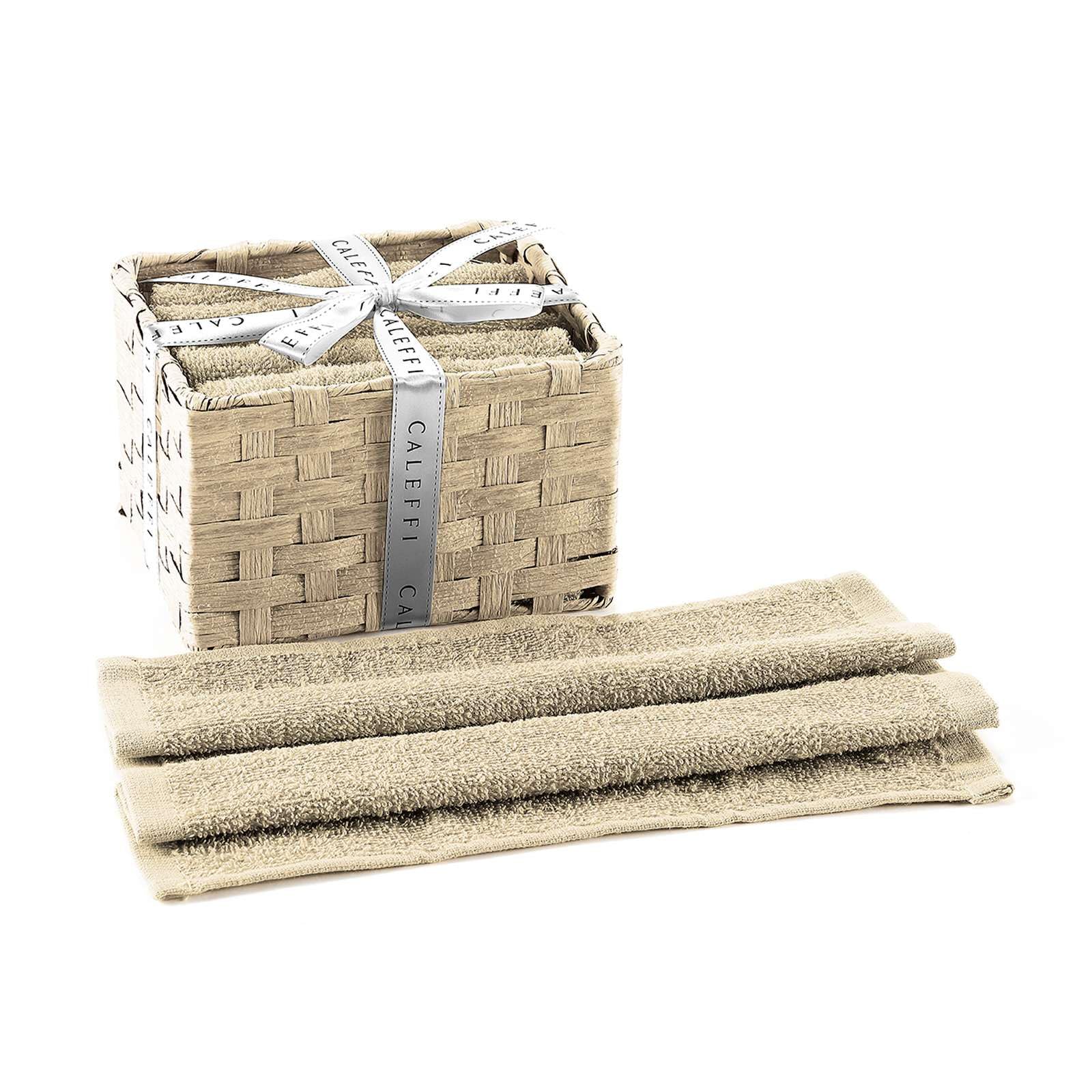 Caleffi 26594 Cotone Basic Coordinato Spugna, Naturale