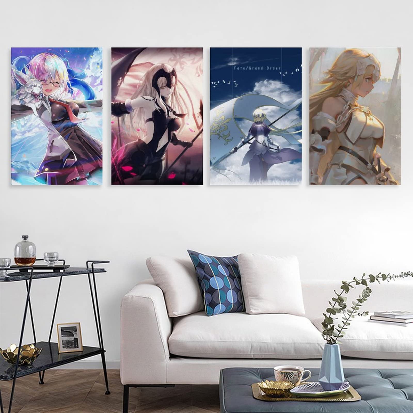 Amazon.co.jp: アニメ風 ポスター 4つセット かわいい ジャンヌ FGO
