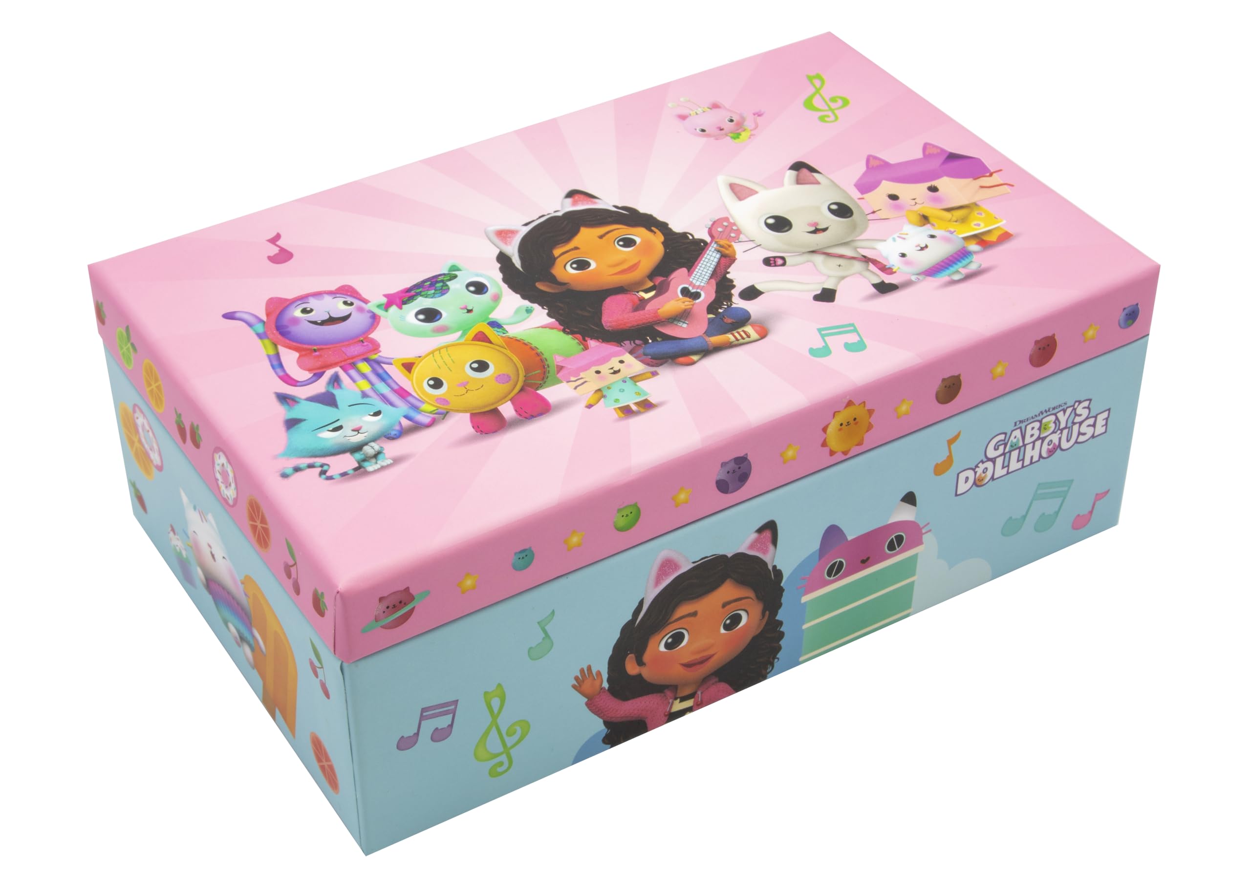 Joytoy 23877 Gabby's Dollhouse szkatułka na biżuterię z akcesoriami, uniseks, dla dzieci, wielokolorowa, normalna