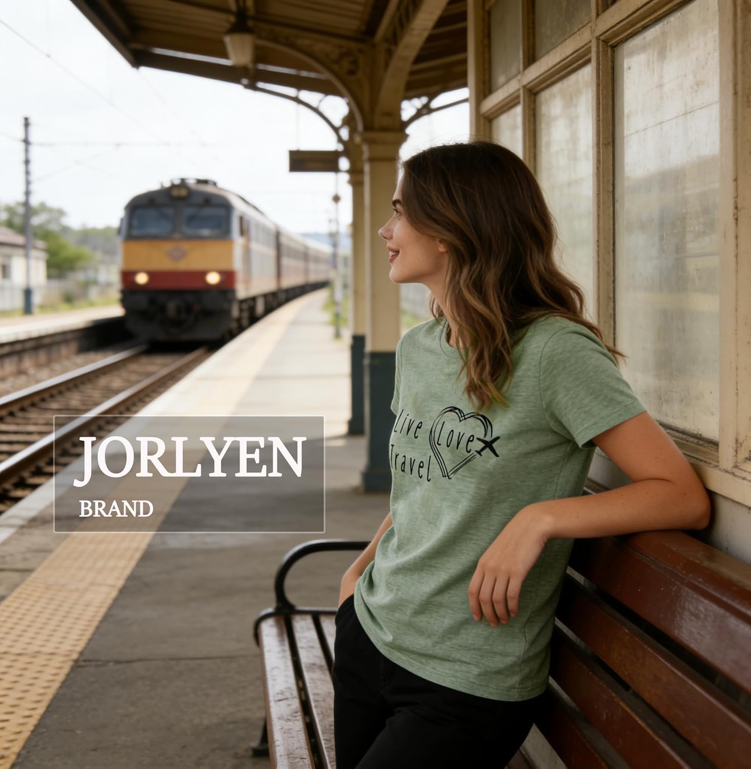 Women Probably Late for Something Shirt with Sayings Letter Printed Graphic Workout Athletic Loose Fitting Tee Tops - Image 4