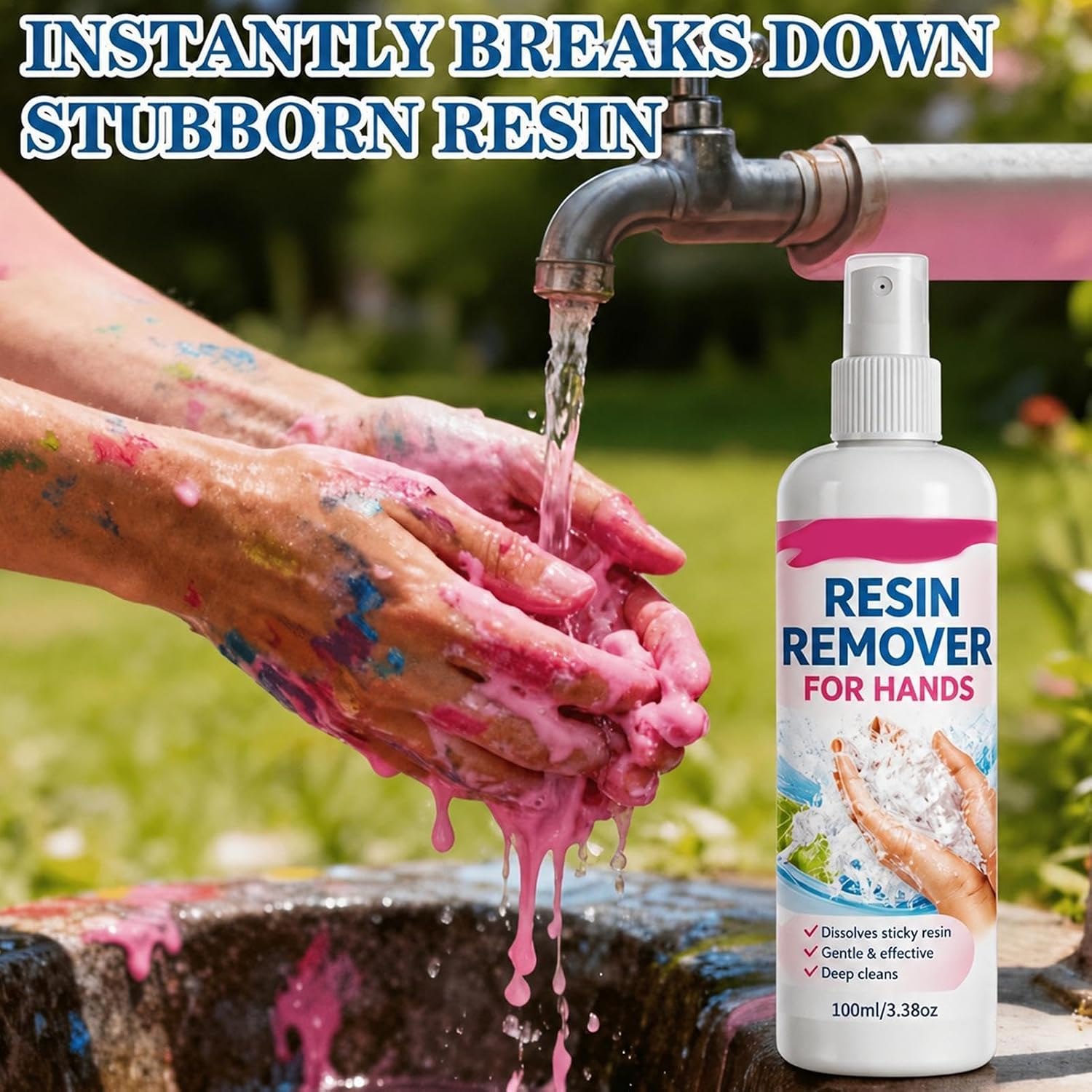 Epoxy Remover 100ml Artists Water-Based Paint Glue Gentle Cleanser
