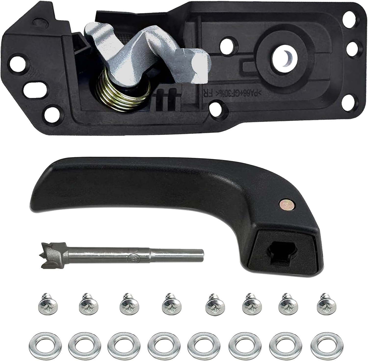 Interior Inside Front Right Passenger Door Handle Compatible with 2007-2014 Chevy Silverado Avalanche Suburban Tahoe Escalade Sierra Models, Replace OE# 80375,20833602