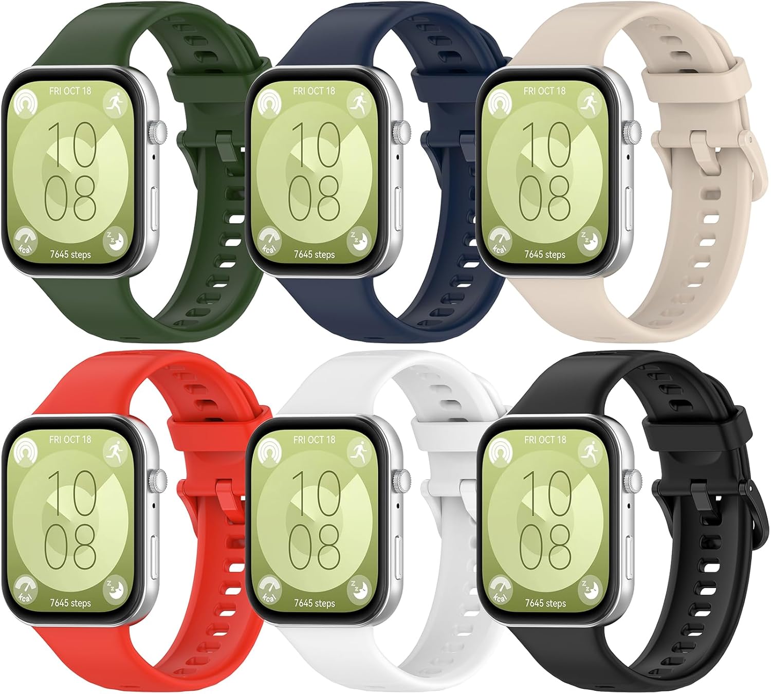6 Correas Compatibles con Huawei Watch Fit 3 y Fit 4 Pro