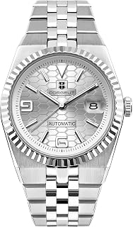Corgeut Automatic Diver Watch for Men - 40mm Sapphire Crystal, 100M Water Resistant, Luminous Honeycomb Dial, Japanese M
