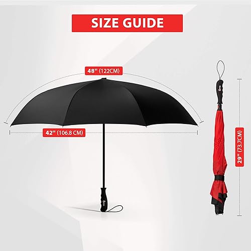 Miniatura 6 de Repel Umbrella Large Umbrellas for Rain Windproof - Easy Automatic Open & Close, Heavy Duty Reinforced Fiberglass Frame - Portable, Folding, Compact