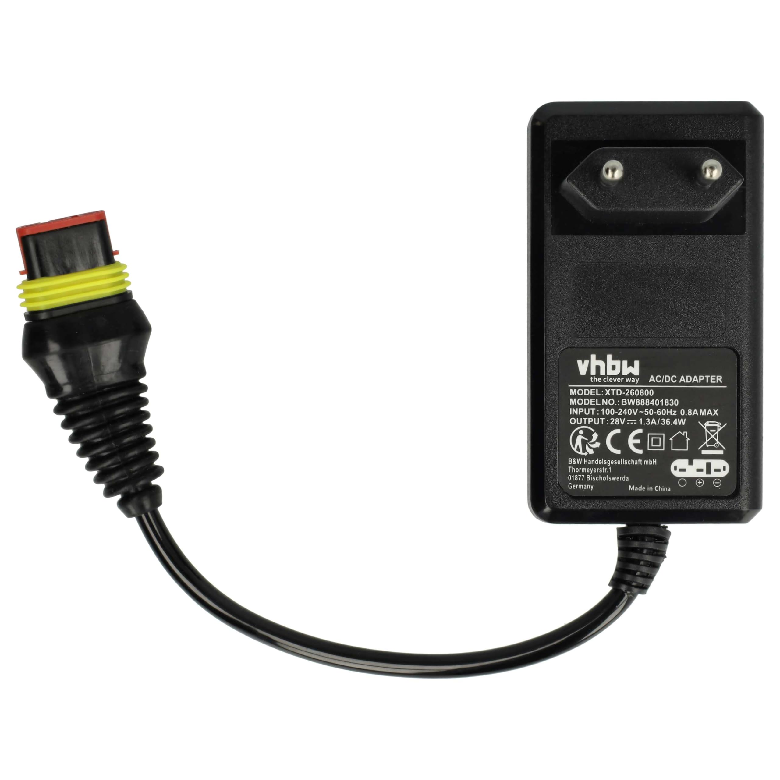 vhbw 1 x zasilacz sieciowy, 1 x akumulator 3000 mAh, 1 x 20 m kabel niskiego napięcia kompatybilny z Gardena Smart SILENO City, Sileno+ zestaw kosiarek