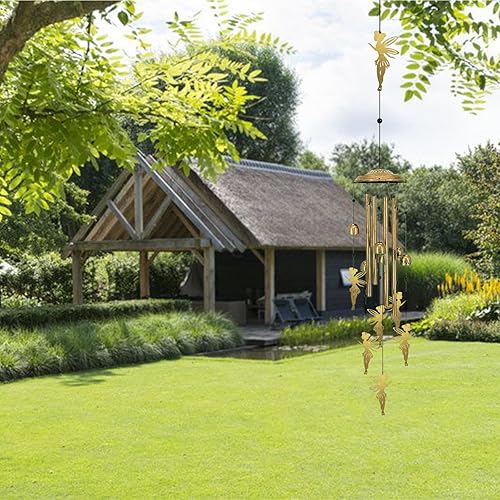 Miniatura 3 de Campanillas de viento únicas para exteriores  Campanillas de viento grandes de hadas para decoración al aire libre, hogar, césped, porche, patio,