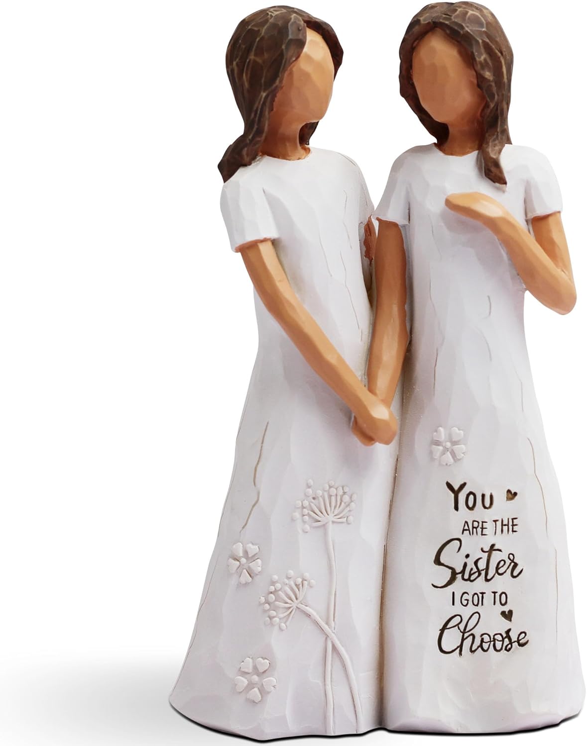 BORLESTA Best Friend Birthday Gifts for Women - Friendship Gifts for Women, Gift for Friends Women, Sister Birthday Gift, Bestie Gift for Women - Friend Hand-Painted Figure