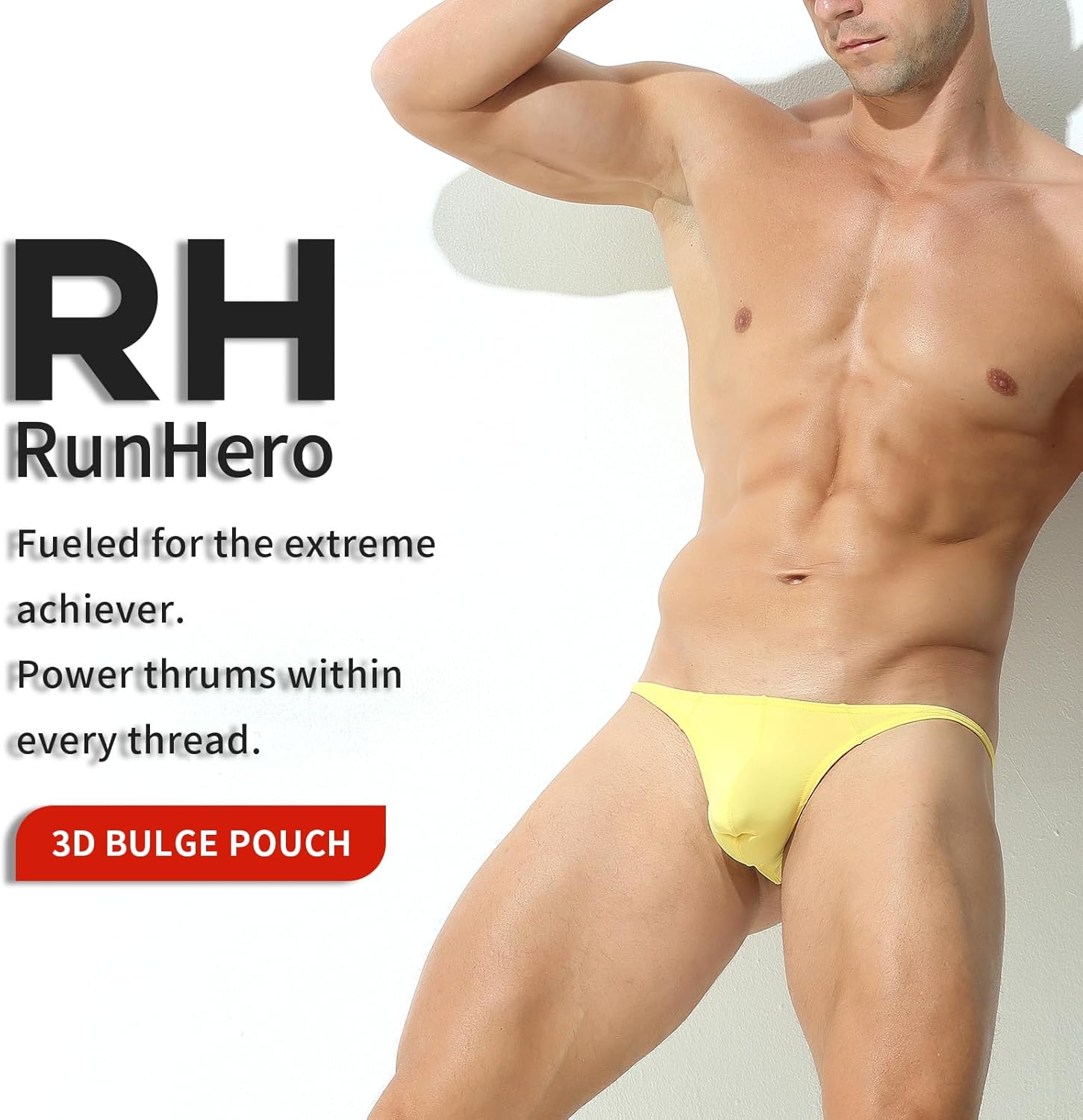 Men's Thong Bikini Underwear, Men's Sexy G-String T-Back Underwear Low Rise - Image 2