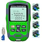 Dry Cell A-M70 OPM Portable Fiber Optic Power Meter Integrated Machine 15 (FC/SC/ST) & RJ45 Network Test Portable Fiber Optic Tester ‑70 to +10 1pc FC to LC Adapter