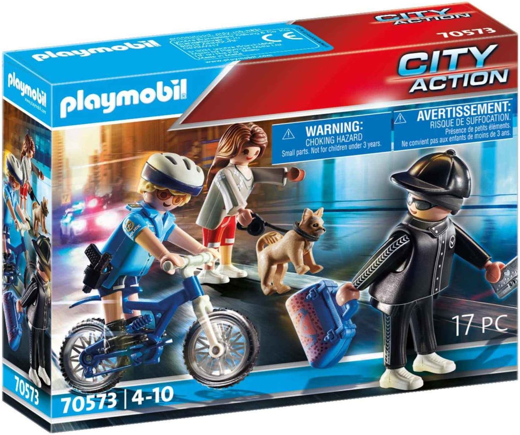 Playmobil City Action 70573 bicycle with Thief, Ages 4+