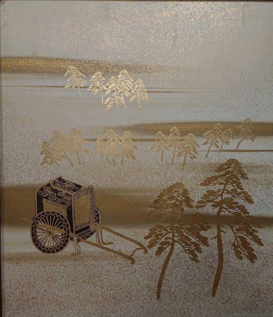 衝立 伝統和風衝立 中襖 手描き山水画 4尺衝立 襖セット訳アリ 1