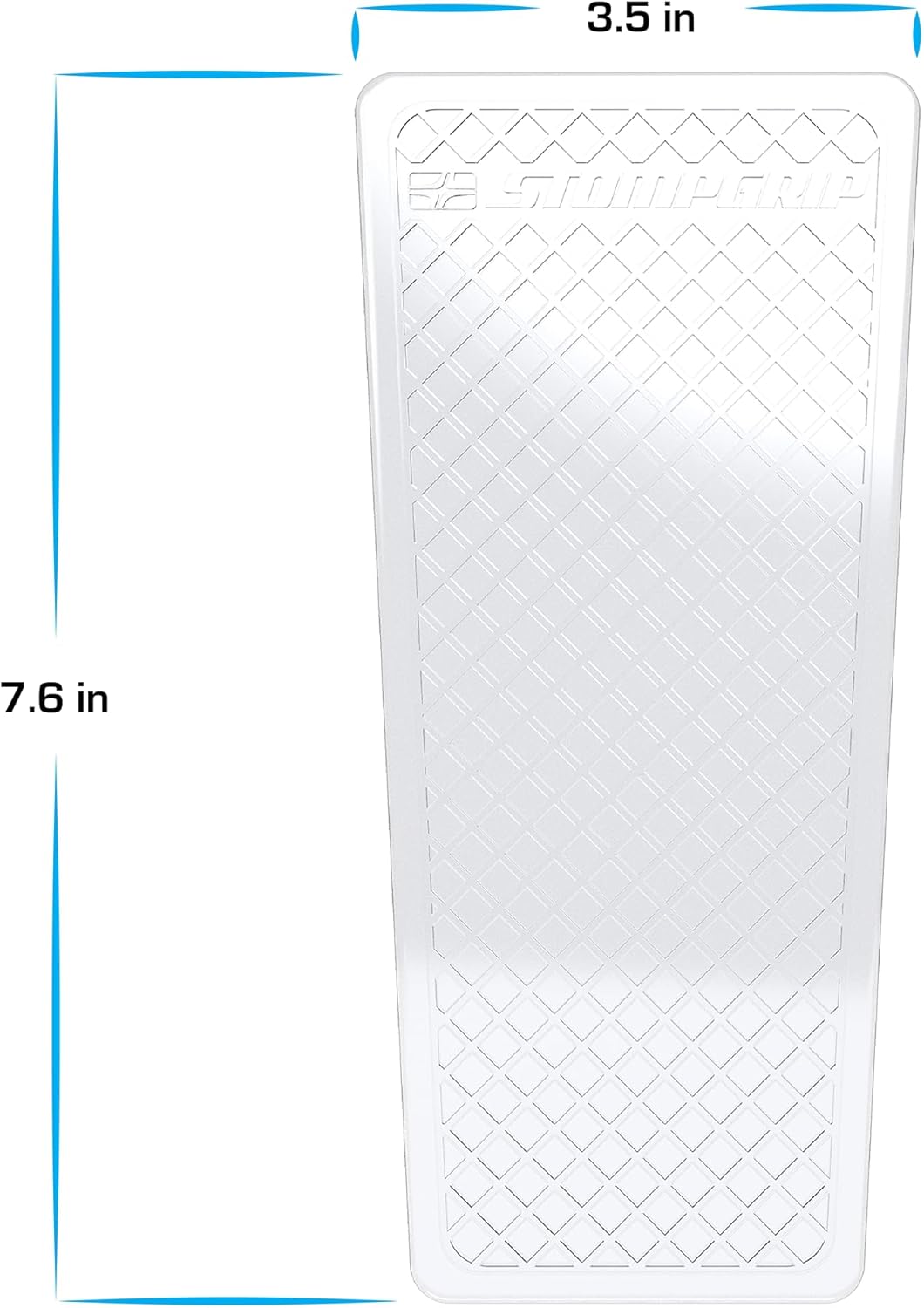 STOMPGRIP | Motorcycle Center Tank Pad Protector | Universal Fit | Pint | Waffle Clear