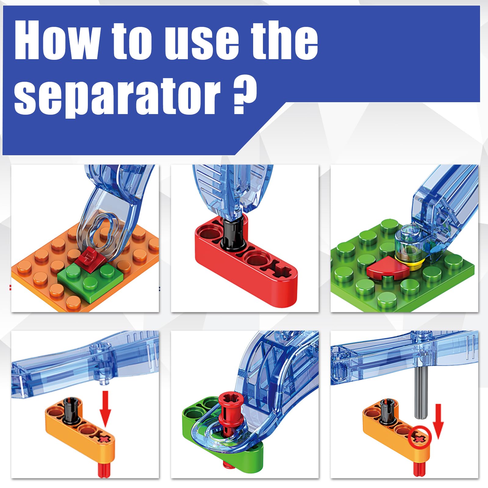 Mould King Building Blocks Separator Tool Kit Brick Tools Technic Blocks Tool Set Multi-Functional Hammer(1pcs, Random Color), M00016 - Image 3