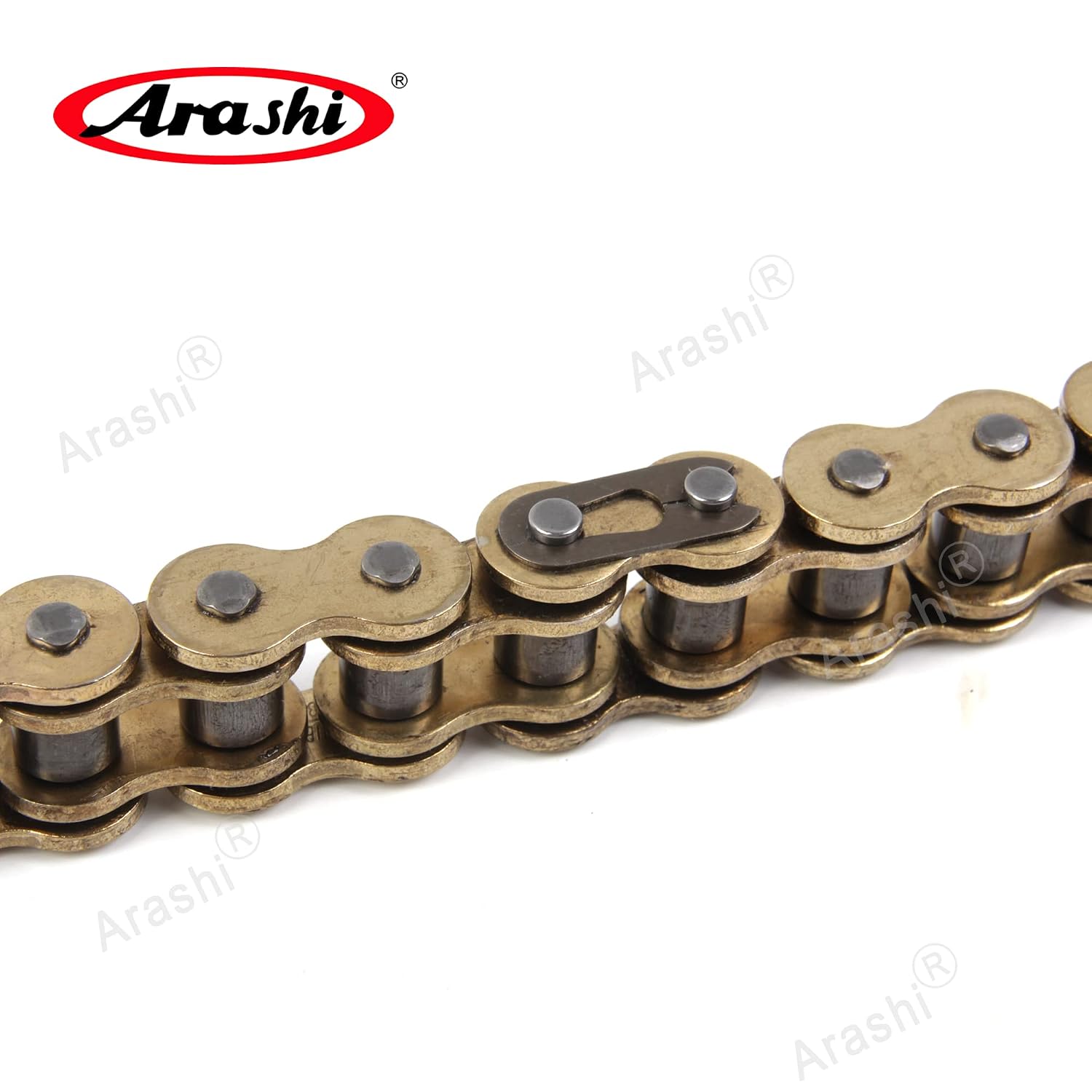 Arashi 530 O-Ring Drive Chain 120 Links with Connecting Master Link for Triumph Daytona 900 1995-1996, 1200 1995-1997, 955i 1999-2003, Speed Triple 1995-1996, Motorcycle Accessories Parts Gold