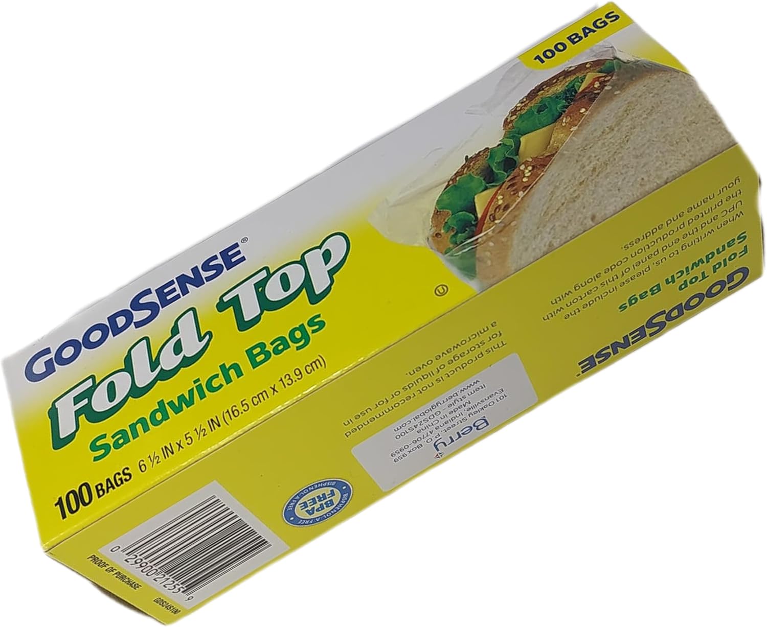 DANIYA'S GoodSense Fold Top Sandwich Bags Standard Size