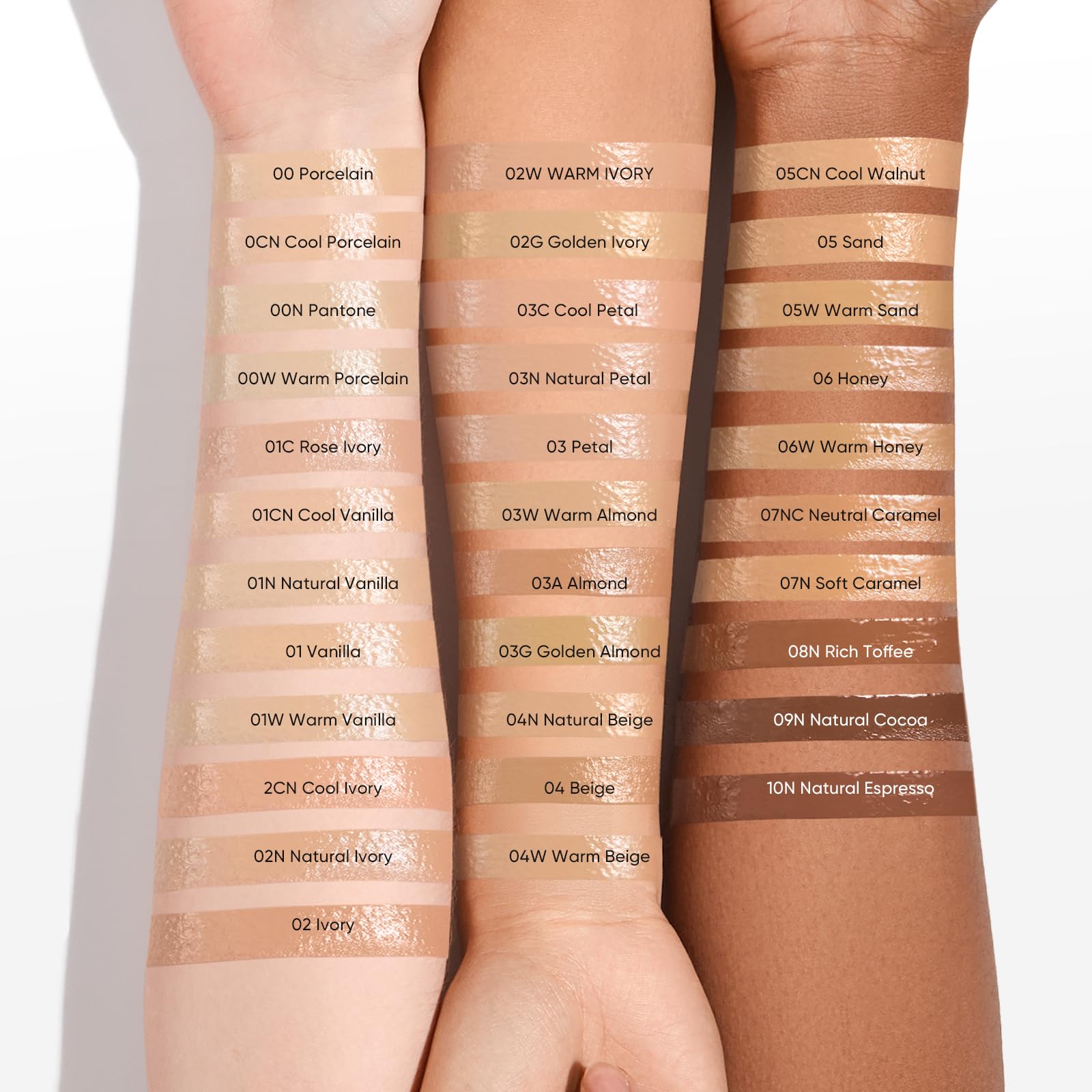 Make-up-Grundierung mit voller Abdeckung und leichter Textur, perfekte Passform auf der Haut mit glänzendem Satin-Finish, fettkontrollierend, wasserfest, schweißfest. BB Cream Koreanisch, CC
