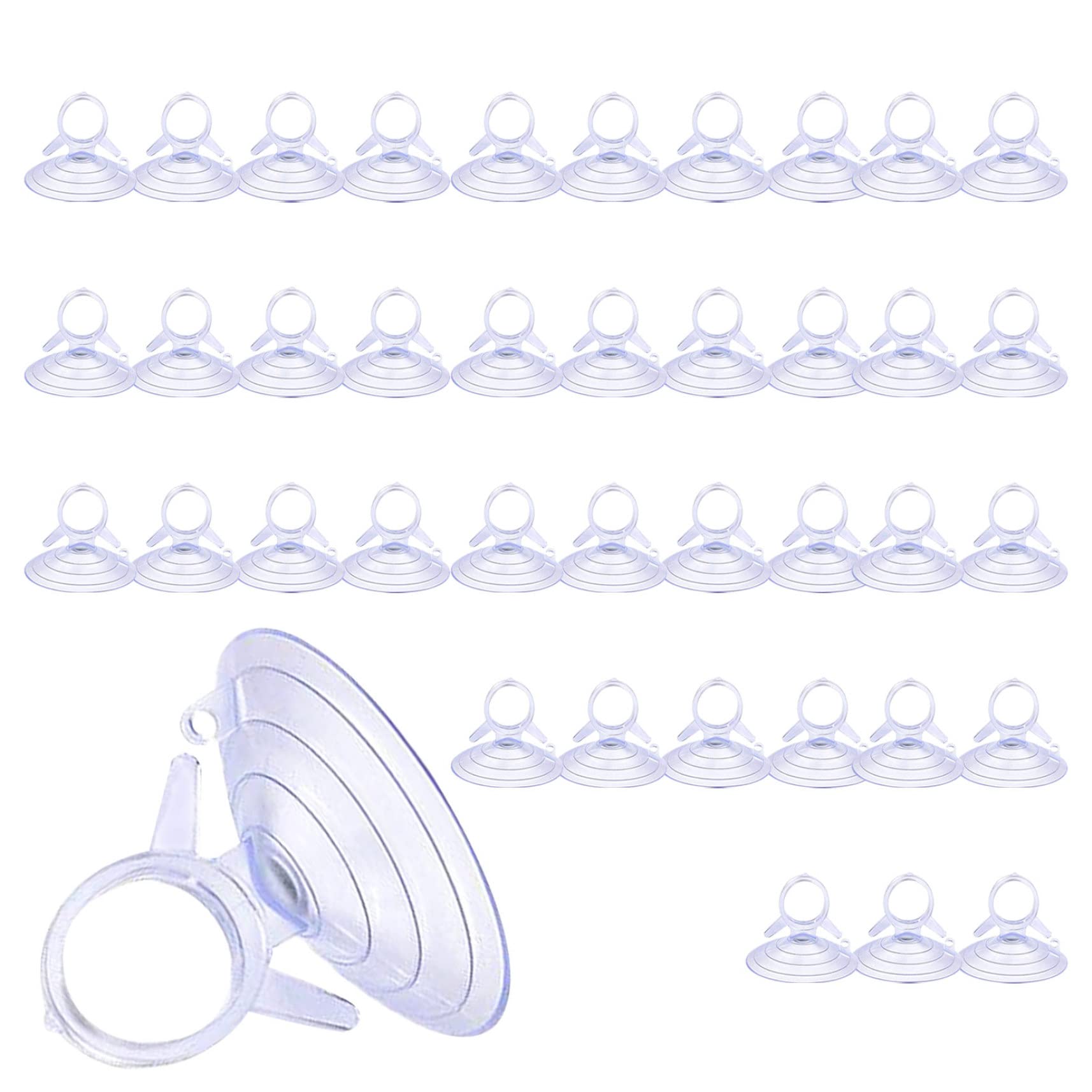 Uanqfegy Suction Cups - 40PCS PVC Clear Sucker Pads for Car Sunshade