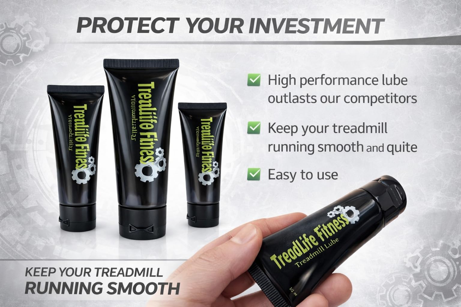 Amazon.com: Treadlife Fitness Treadmill Lube - 100% Silicone Treadmill  Lubricant for Belt, Compatible with Most Treadmills - 0.5 oz